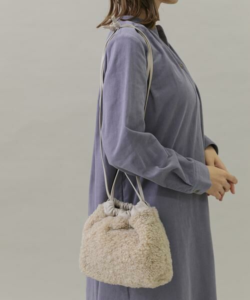 Sonny Label / サニーレーベル ショルダーバッグ | プードルファー巾着バッグ | 詳細10