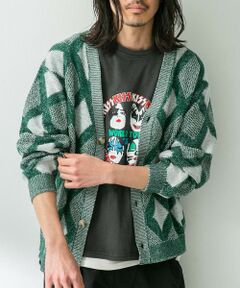 Sonny Label / サニーレーベル カーディガン・ボレロ | ジャガードVネックニットカーディガン