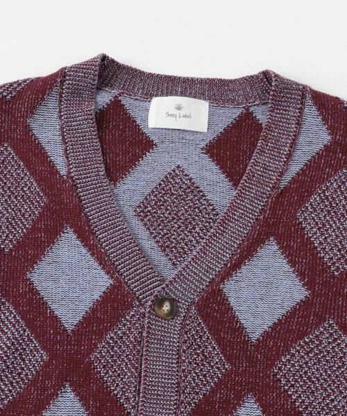Sonny Label / サニーレーベル カーディガン・ボレロ | ジャガードVネックニットカーディガン | 詳細10