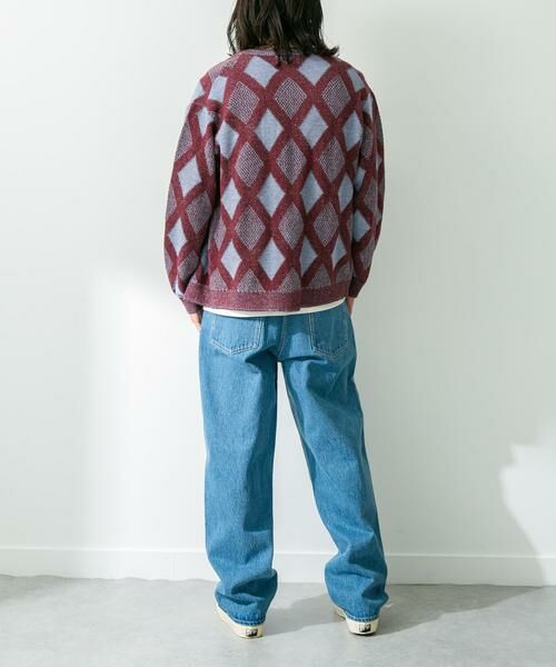 Sonny Label / サニーレーベル カーディガン・ボレロ | ジャガードVネックニットカーディガン | 詳細7