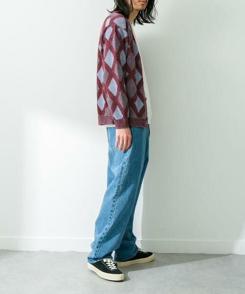 Sonny Label / サニーレーベル カーディガン・ボレロ | ジャガードVネックニットカーディガン | 詳細8