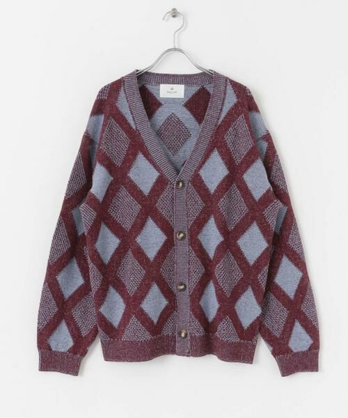 Sonny Label / サニーレーベル カーディガン・ボレロ | ジャガードVネックニットカーディガン | 詳細9