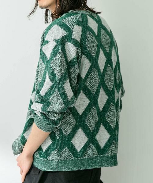 Sonny Label / サニーレーベル カーディガン・ボレロ | ジャガードVネックニットカーディガン | 詳細12