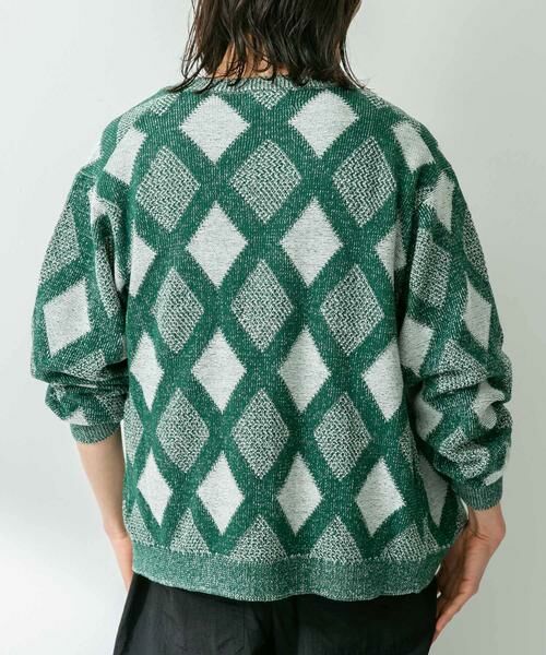 Sonny Label / サニーレーベル カーディガン・ボレロ | ジャガードVネックニットカーディガン | 詳細13