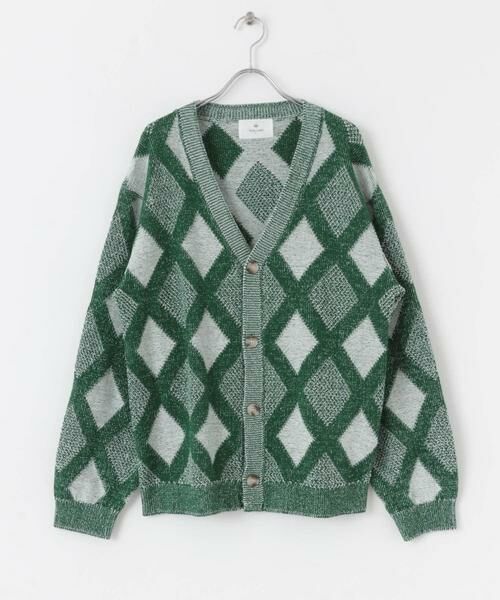 Sonny Label / サニーレーベル カーディガン・ボレロ | ジャガードVネックニットカーディガン | 詳細15