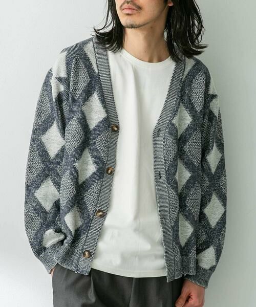 Sonny Label / サニーレーベル カーディガン・ボレロ | ジャガードVネックニットカーディガン | 詳細19
