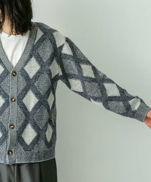 Sonny Label / サニーレーベル カーディガン・ボレロ | ジャガードVネックニットカーディガン | 詳細30