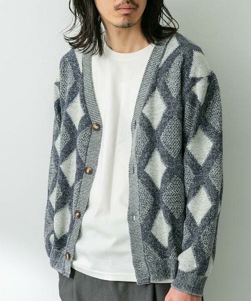 Sonny Label / サニーレーベル カーディガン・ボレロ | ジャガードVネックニットカーディガン | 詳細23