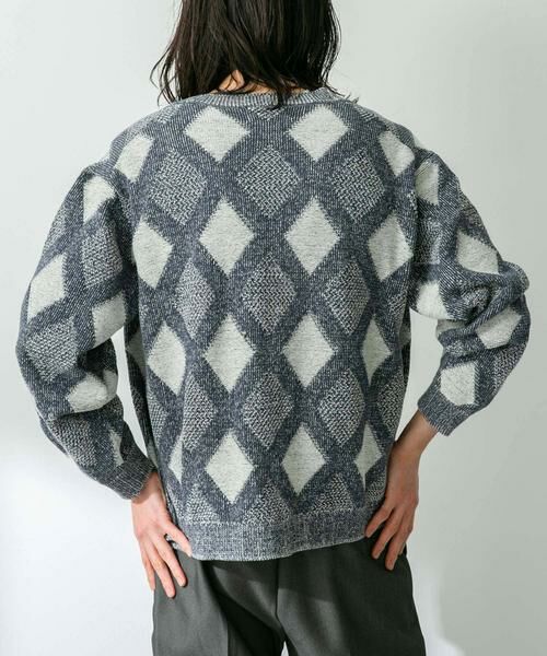 Sonny Label / サニーレーベル カーディガン・ボレロ | ジャガードVネックニットカーディガン | 詳細24