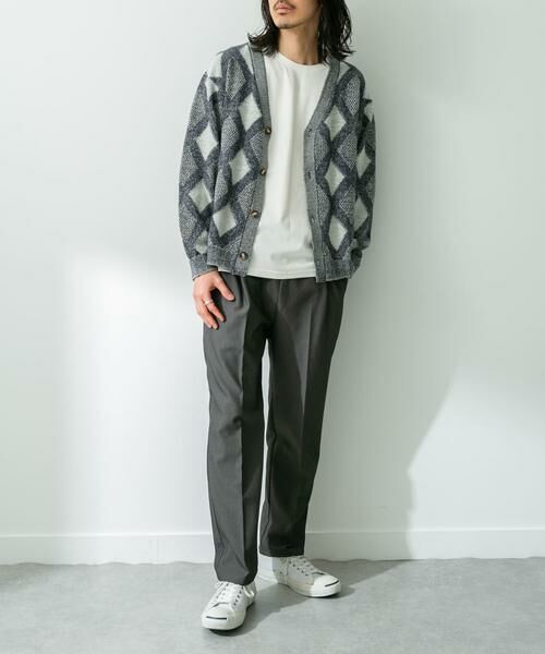 Sonny Label / サニーレーベル カーディガン・ボレロ | ジャガードVネックニットカーディガン | 詳細25