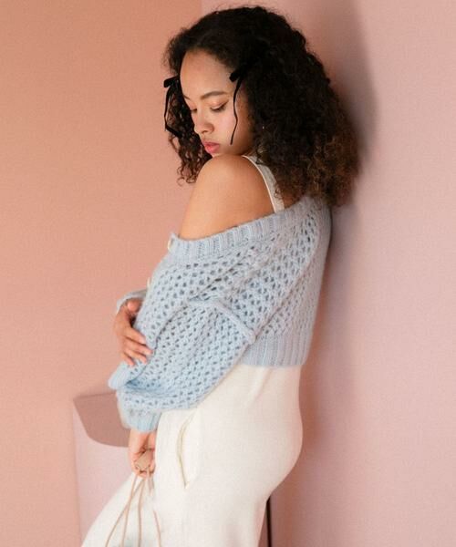 Sonny Label / サニーレーベル カーディガン・ボレロ | AyaKawasaki　メッシュショートカーディガン | 詳細4