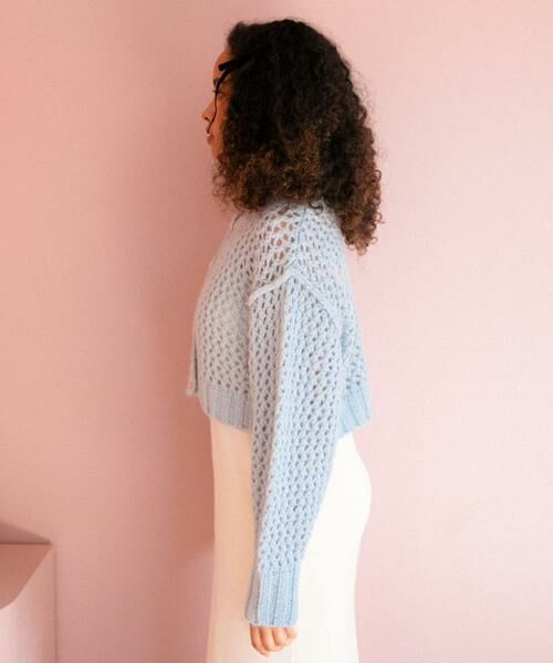 Sonny Label / サニーレーベル カーディガン・ボレロ | AyaKawasaki　メッシュショートカーディガン | 詳細8