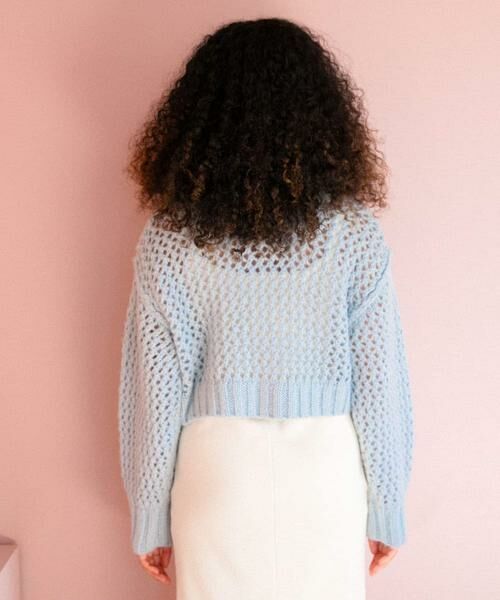 Sonny Label / サニーレーベル カーディガン・ボレロ | AyaKawasaki　メッシュショートカーディガン | 詳細9