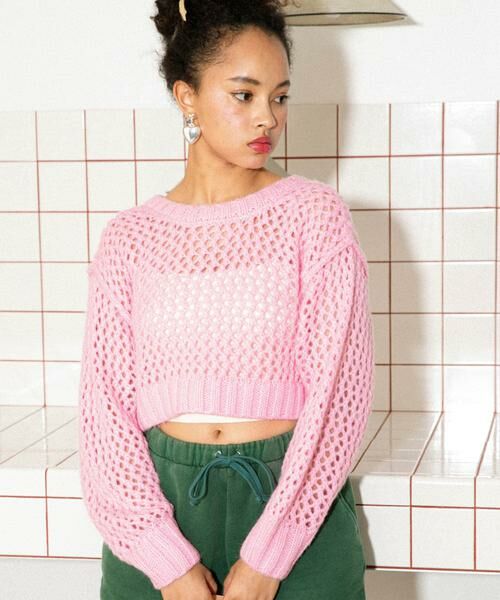 Sonny Label / サニーレーベル カーディガン・ボレロ | AyaKawasaki　メッシュショートカーディガン | 詳細13