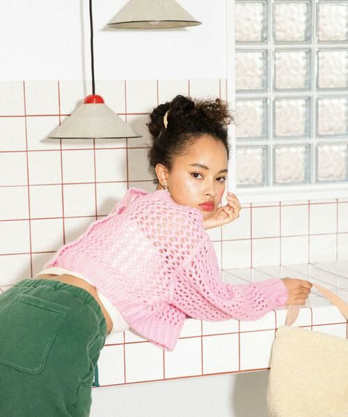 Sonny Label / サニーレーベル カーディガン・ボレロ | AyaKawasaki　メッシュショートカーディガン | 詳細15