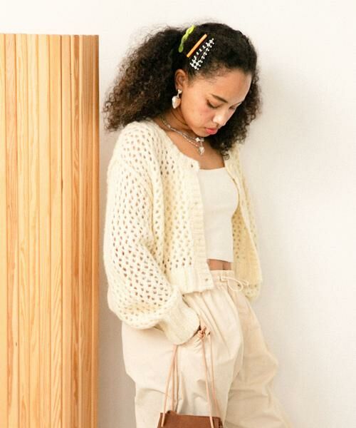 Sonny Label / サニーレーベル カーディガン・ボレロ | AyaKawasaki　メッシュショートカーディガン | 詳細26