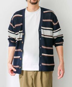 Sonny Label / サニーレーベル カーディガン・ボレロ | マルチボーダーニットカーディガン