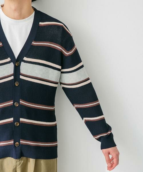 Sonny Label / サニーレーベル カーディガン・ボレロ | マルチボーダーニットカーディガン | 詳細17