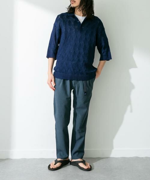 Sonny Label / サニーレーベル ニット・セーター | リサイクルポリエステルニットポロシャツ | 詳細3