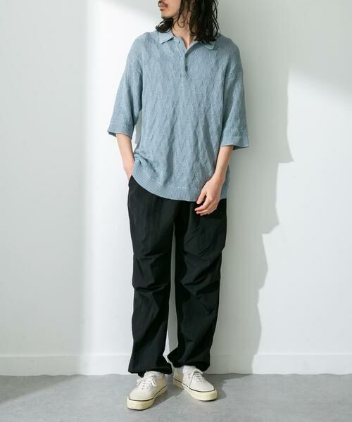 Sonny Label / サニーレーベル ニット・セーター | リサイクルポリエステルニットポロシャツ | 詳細10