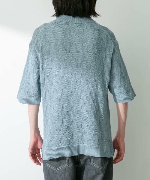 Sonny Label / サニーレーベル ニット・セーター | リサイクルポリエステルニットポロシャツ | 詳細12
