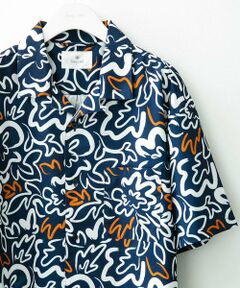 Sonny Label / サニーレーベル シャツ・ブラウス | 『接触冷感』『イージーケア』総柄プリントショートスリーブシャツ