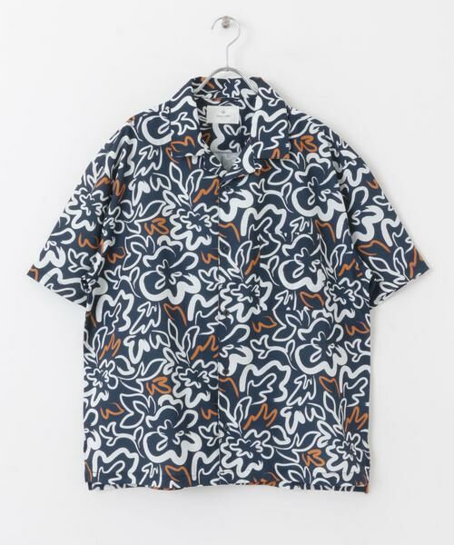 Sonny Label / サニーレーベル シャツ・ブラウス | 『接触冷感』『イージーケア』総柄プリントショートスリーブシャツ | 詳細5