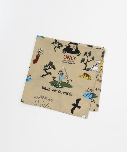 Sonny Label/サニーレーベル OOPS×RYUAMBEコラボハンカチ ベージュ one Sonny Label/サニーレーベル OOPS×RYUAMBEコラボハンカチ ベージュ one