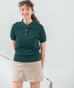 Sonny Label / サニーレーベル ポロシャツ | OOPS　半袖ラグランニットポロシャツ