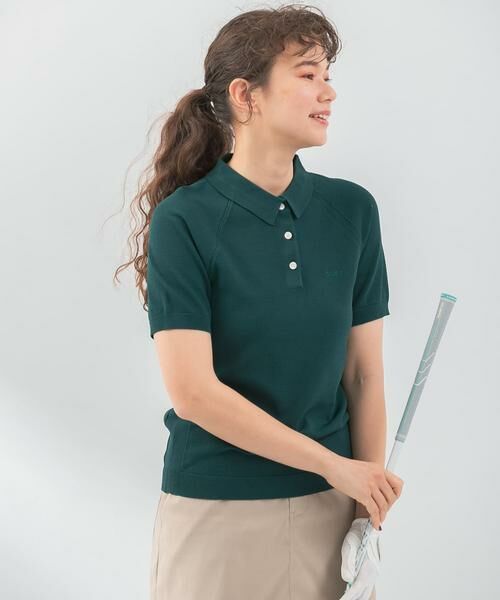 Sonny Label / サニーレーベル ポロシャツ | OOPS　半袖ラグランニットポロシャツ | 詳細1