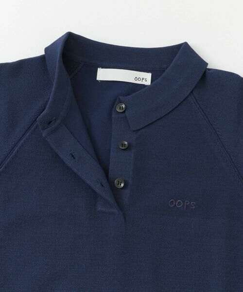 Sonny Label / サニーレーベル ポロシャツ | OOPS　半袖ラグランニットポロシャツ | 詳細25