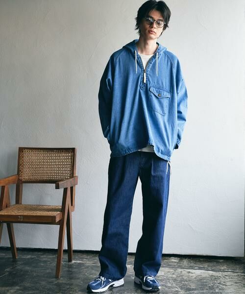 Sonny Label / サニーレーベル デニムパンツ | タックワイドデニムパンツ | 詳細6