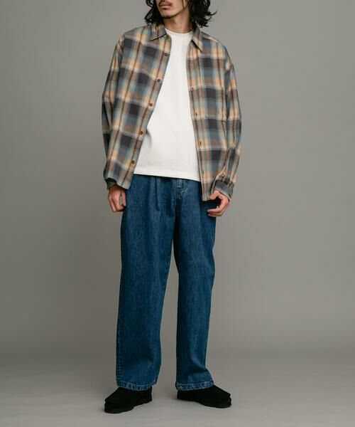 Sonny Label / サニーレーベル デニムパンツ | タックワイドデニムパンツ | 詳細7