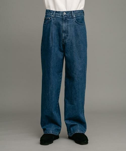 Sonny Label / サニーレーベル デニムパンツ | タックワイドデニムパンツ | 詳細8