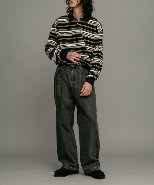 Sonny Label / サニーレーベル デニムパンツ | タックワイドデニムパンツ | 詳細19