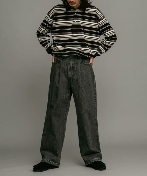 Sonny Label / サニーレーベル デニムパンツ | タックワイドデニムパンツ | 詳細20