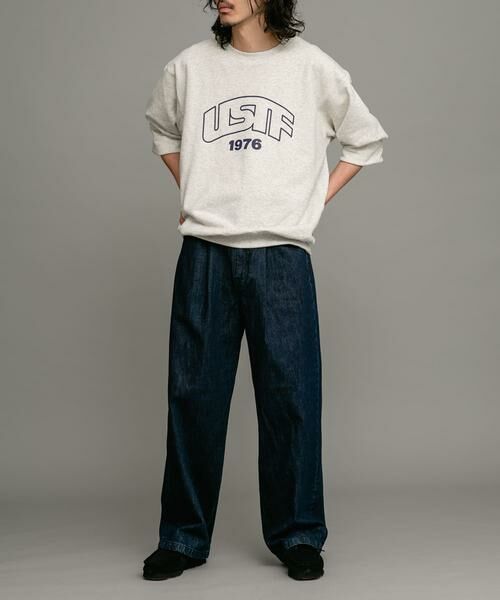 Sonny Label / サニーレーベル デニムパンツ | タックワイドデニムパンツ | 詳細30