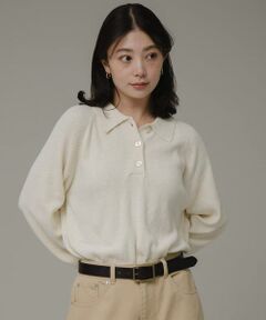 Sonny Label / サニーレーベル ニット・セーター | ポロシャツニットボーダープルオーバー