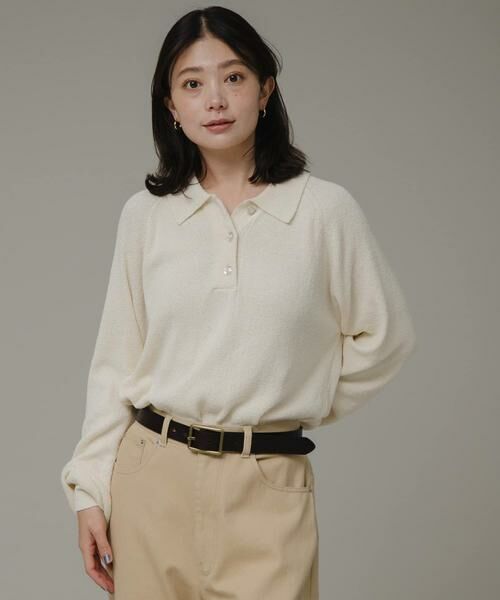 Sonny Label / サニーレーベル ニット・セーター | ポロシャツニットボーダープルオーバー | 詳細2