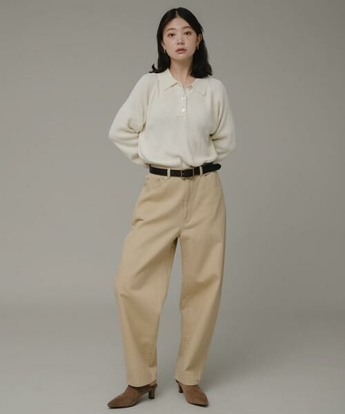 Sonny Label / サニーレーベル ニット・セーター | ポロシャツニットボーダープルオーバー | 詳細5