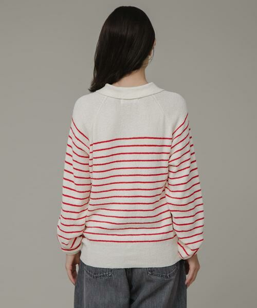 Sonny Label / サニーレーベル ニット・セーター | ポロシャツニットボーダープルオーバー | 詳細20
