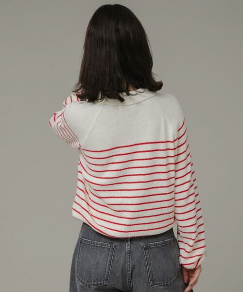 Sonny Label / サニーレーベル ニット・セーター | ポロシャツニットボーダープルオーバー | 詳細13