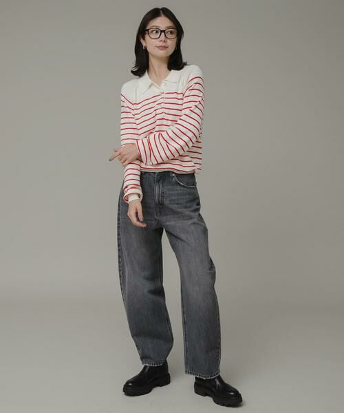 Sonny Label / サニーレーベル ニット・セーター | ポロシャツニットボーダープルオーバー | 詳細15