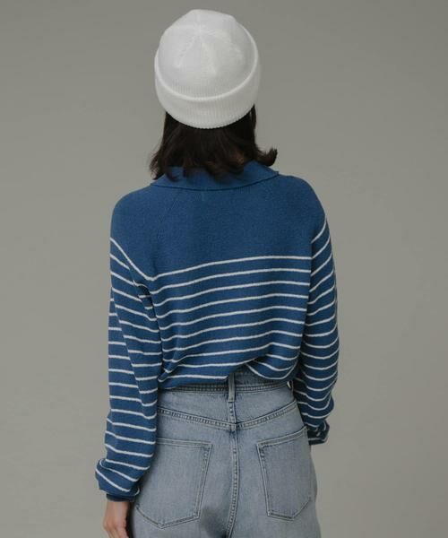 Sonny Label / サニーレーベル ニット・セーター | ポロシャツニットボーダープルオーバー | 詳細27