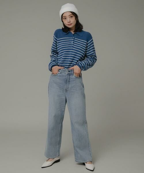 Sonny Label / サニーレーベル ニット・セーター | ポロシャツニットボーダープルオーバー | 詳細29