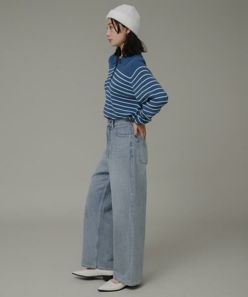 Sonny Label / サニーレーベル ニット・セーター | ポロシャツニットボーダープルオーバー | 詳細30