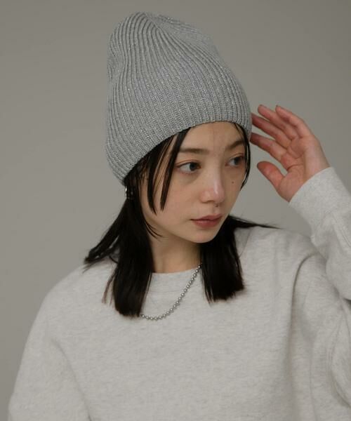 Sonny Label/サニーレーベル ラメニットワッチ ライトグレー one Sonny Label/サニーレーベル ラメニットワッチ ライトグレー one