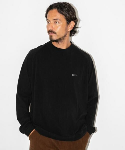 Sonny Label/サニーレーベル OOPS ベーシックモックネックプルオーバー ブラック M Sonny Label/サニーレーベル OOPS ベーシックモックネックプルオーバー ブラック M