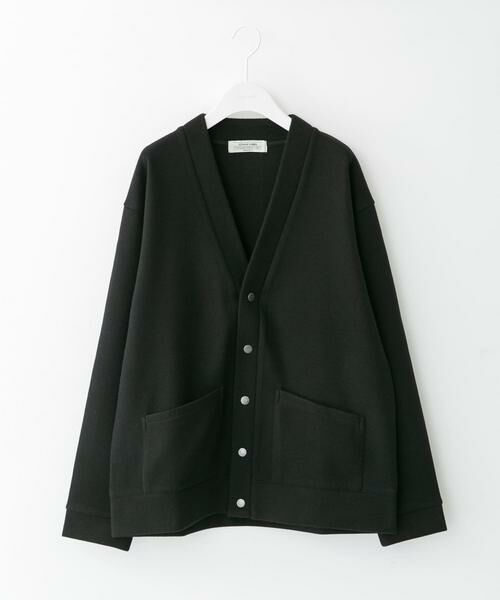 Sonny Label/サニーレーベル ストレッチメルトンカーディガン ブラック L Sonny Label/サニーレーベル ストレッチメルトンカーディガン ブラック L