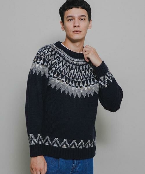 BRONZE 56K 総柄ニット ニット L BRONZE 56K 総柄ニット ニット L BRONZE 56K 総柄ニット ニット L